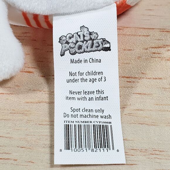 Cepia Cats Vs Pickles Kitty Cane #090 Ultrasoft Collectible Christmas Plush NWT - Picture 8 of 12